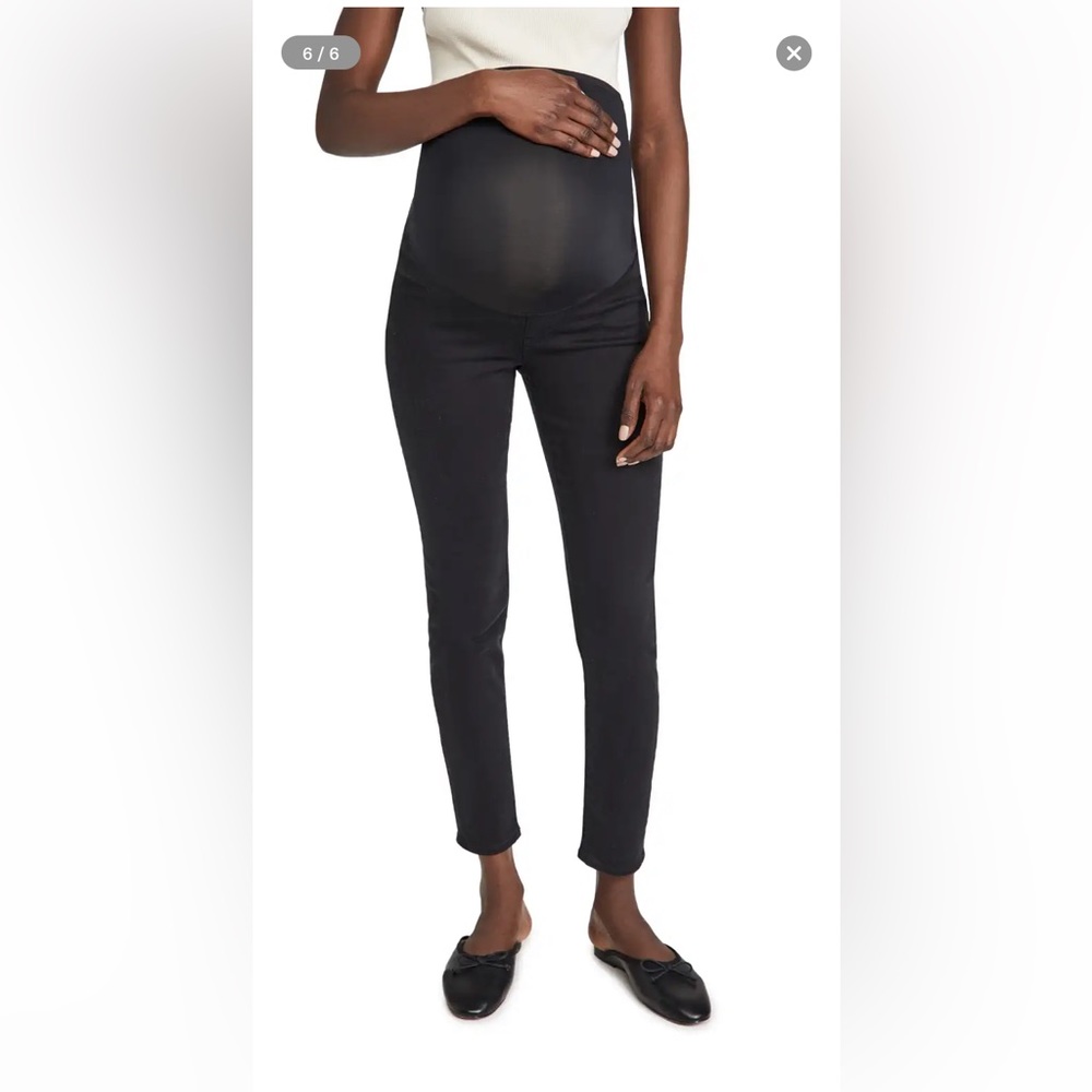 Madewell Maternity Over the Belly Jeans in Lunar Wash